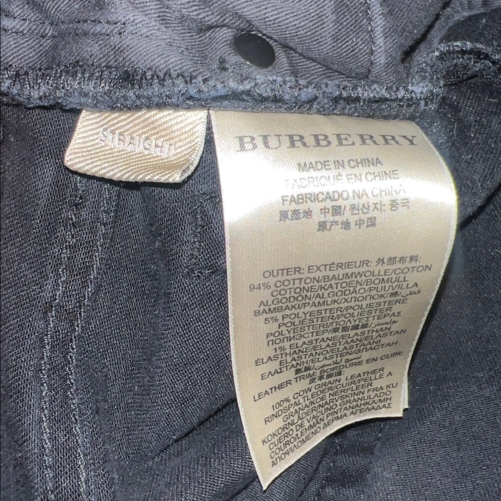 Burberry Brit  slim Straight Leg Black Jeans - Picture 8 of 11